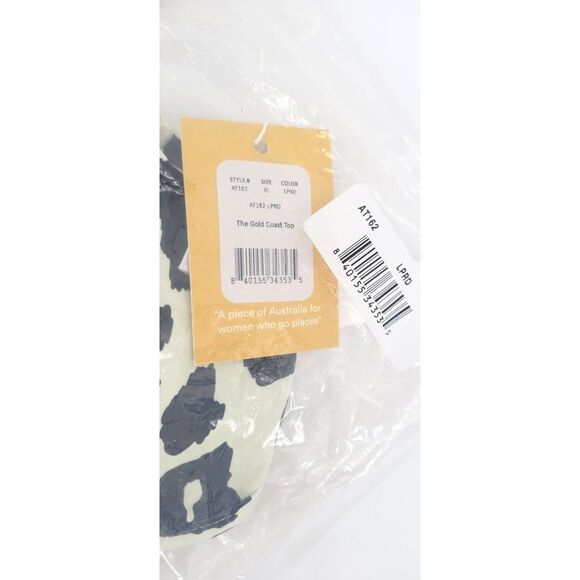 NWT Andie X Claire The Gold Coast Top Size XL Leopard Print - Picture 4 of 4